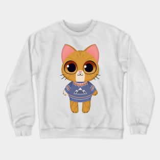 Holiday Ginger Kitten Crewneck Sweatshirt